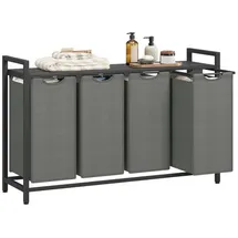 alasans Wäschekorb REX schwarz/grau - Schwarz/Grau