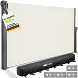 tillvex Seitenmarkise 180 x 400 cm Beige Polyester