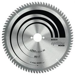BOSCH Kreissägeblatt Kreissägeblatt AD 250mm Z.80 WZ/N Bohr.30mm Schnitt-B.3,2mm HM BOSCH