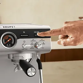 Krups XP801T Precision Espressomaschine Schwarz/Silber