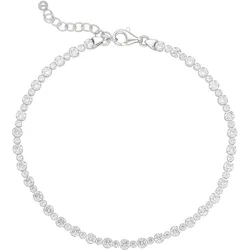 Armband VIVANCE "Tennisarmband", silber (silber 925), Armbänder, Damen, Silber 925 (Sterlingsilber)