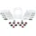 Lemax - Plastic Arbor & Picket Fences with Decorations 04233 Zaun Weihnachtsdorf