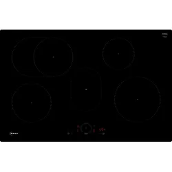 NEFF Induktions-Kochfeld "T58PHF1L0", schwarz, B:79,2cm H:5,6cm T:51,2cm, Kochfelder, mit virtueller Twist Touch Bedienung