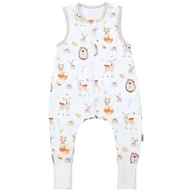 TupTam Sommerschlafsack Baby mit Beinen Leichter Schlafsack Baby Sommer 0.5 TOG, OEKO-TEX, Farbe: Waldtiere/Igel/Rehe, Größe: 104-110 - 104-110