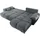 ed-lifestyle Ecksofa 3-Sitzer Grau