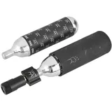 Peaty ́s Holeshot CO2 Inflator Fahrradpumpe schwarz mit 2 x 25 g CO2 Kartusche