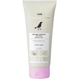 Yope - Natürliches Body Balm Creamy Amber mit Schimmernden Partikeln für Natürlichen Glow - Pflegend für Weiche Geschmeidige Haut Leichte Schnell Einziehende Textur - 200 ml