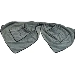 NOBBY Mikrofaser Handtuch grau 100 x 50 cm