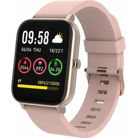 Forever ForeVigo 3 SW-320 BT 1,7 Zoll Metallgehäuse roségold Silikonarmband rosa M