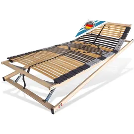 Matratzen Perfekt Lattenrost mit 42 Leisten Kopfteil verstellbar 90 x 190 cm