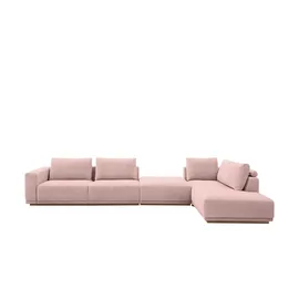 Musterring Eckcouch Mikrofaser 3-Sitzer Beige
