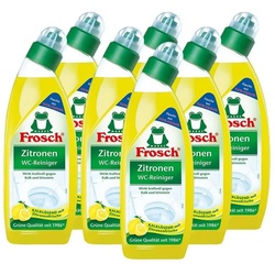 FROSCH 7x Frosch Zitronen WC-Reiniger 750 ml – Kalklösend mit Zitrone WC-Reiniger