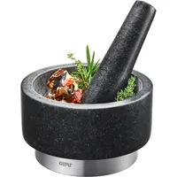GEFU Mörser »X-PLOSION®«, Granit, Edelstahl, Ø 14 cm