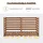 MCombo Kaminholzregal Holz 85 x 175,5 x 184,5 cm mit wasserdichter Abdeckung beige