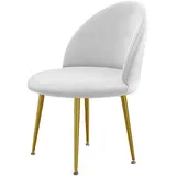 WYLEBER Esszimmer Stuhlhussen 1/2/4/6er-Set,Stuhlhussen mit Gebogener Rückenlehne,Dehnbare Moderne Runde Stuhlhussen,für Esszimmer Wohnzimmer und Hotel(Light Gray,1 Set)