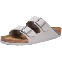 Birkenstock Arizona BF Zwei Verstellbare Riemen Damen Birko Flor Sandalen in Stein – 8 UK - 42 EU - 11/11.5 US / Stone - Grau - 42