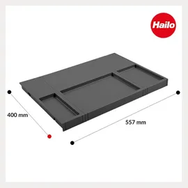HAILO 1225369 Multideckel 600 dunkelgrau für ALLEGRO und SEPARATO K | Dunkelgrau