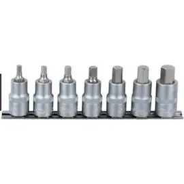 KS Tools 1/2" Bit-Stecknuss-Satz Innensechskant, kurz, 7-tlg.