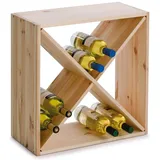 Zeller Weinregal 52 x 25 x 52 cm Beige