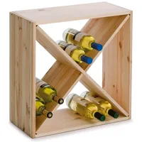 Zeller Weinregal 52 x 25 x 52 cm Beige