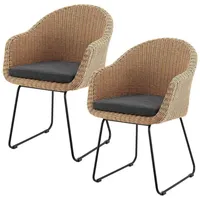 Juskys Rattan Korbsessel Cody