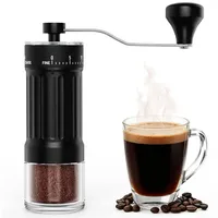 euqvunn Kaffeemühle Manuell Keramisches Mahlwerk Schwarz