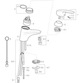 Hansa HansaMix Einhandmischer Niederdruck chrom 01111183