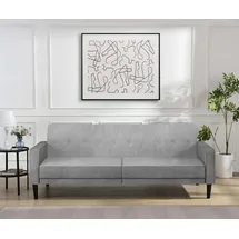 dorel home Schlafcouch 100% Polyester 3-Sitzer Grau