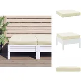 Palettenkissen Creme 60x60x8 Cm Oxford-gewebe - Sitzkissen - Gartenkissen - Palettenkissen - Oxford-gewebe - Cremefarbenes Kissen