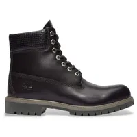 Timberland für Herren. TB0A2P6WA3L1 6-Zoll-Premium-Stiefel aus wasserdichtem Leder Schwarz (37 W), Wohnung, Schnürsenkel, Lässig