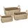 ATMOSPHERA CREATEUR D'INTERIEUR Aufbewahrungskorb Set aus 3 rechteckigen Körben in beige