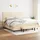 vidaXL Boxspringbett mit Matratze Creme 200x200 cm Stoff