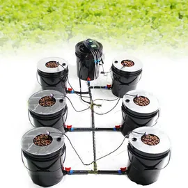 Gojoy DWC Grow System Kit, 20L x 7 Bucket Indoor Hydroponic Anzucht-System