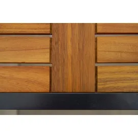 Merxx Gartenmöbelset Athos 7tlg. inkl. Klappsessel, Auflagen u. Ausziehtisch