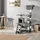 Tectake Stokeley 86 x 68 x 141 cm grau