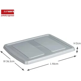 SUNWARE Sortierbox Q-Line 29,6 x 25 x 5,2 cm 25-tlg. Transparent