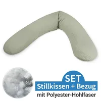 Theraline Stillkissen 190cm inkl. Bezug Musselin Polyesterhohlfaser