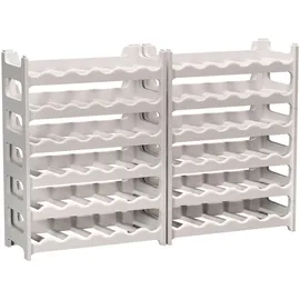 ARTECSIS Weinregal stapelbar 72 Flaschen 12-tlg.  Granitgrau