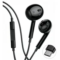 USB C Kopfhörer für iPhone 17/16/15 Pro Max, HiFi-Stereo-In-Ear-Kopfhörer mit Mikrofon & Lautstärkeregler,kompatibel mit Samsung Galaxy S23/Google Pixel/Huawei/OnePlus