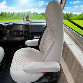 BREMER SITZBEZÜGE Wohnmobil SITZBEZÜGE für Aguti GIS-Liner und Milan-Sitze GT405 Beige