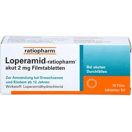 Ratiopharm Loperamid-ratiopharm akut 2 mg Filmtabletten
