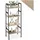 Tectake tectake® Leiterregal castle 57,5 x 35,5 x 139cm,