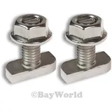 2 St. Hammerkopfschraube M8x20mm Edelstahl A2-50 Ankerschiene Solar PV t-bolts