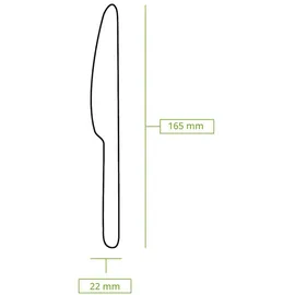 Greenbox Holzmesser 16,5 cm, 1000 St.