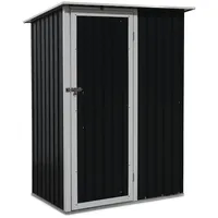 Sweeek Gartenschuppen aus Metall - LYS - 1,36m2 anthrazitgrau
