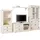 OTTO home Wohnwand OTTO HOME, weiß, B:266cm, Kastenmöbel-Sets, Wohnwand, bestehend aus 1 Vitrine, 1 Lowboard und 1 Regal, ohne Wandboard