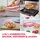 Emsa Frischhaltedose rechteckig rot 13,6 cm x 19,7 cm 0,85 l 4-teiliges Set