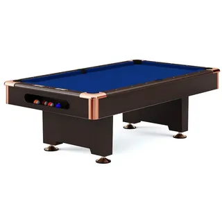 Automaten Hoffmann Billardtisch ""Club Pro III"" Dekor Nussbaum, Royal-Blue, 9 ft (Spielfeld 254x127 cm)