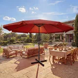 Mendler Meran Pro Ø 500 cm bordeaux ohne Ständer