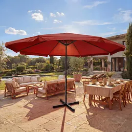Mendler Meran Pro Ø 500 cm bordeaux ohne Ständer